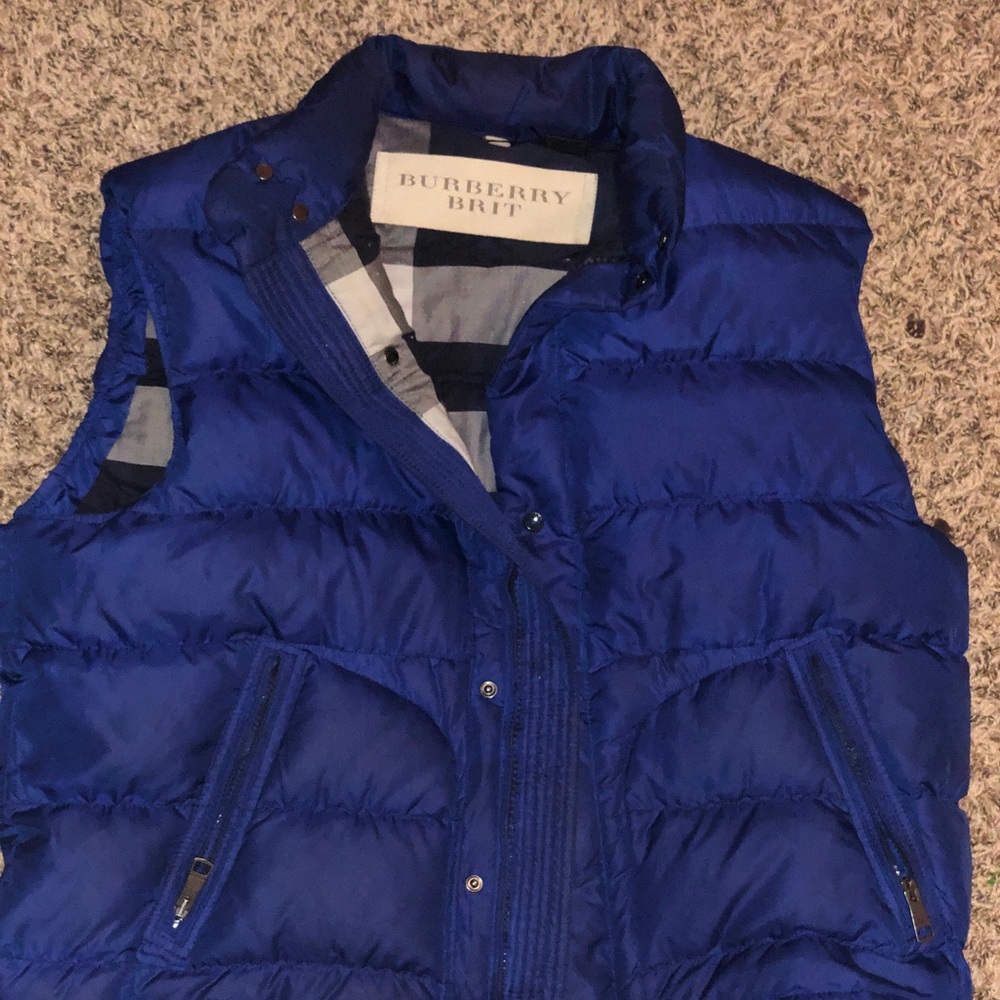 Gently used Burberry Britt blue vest